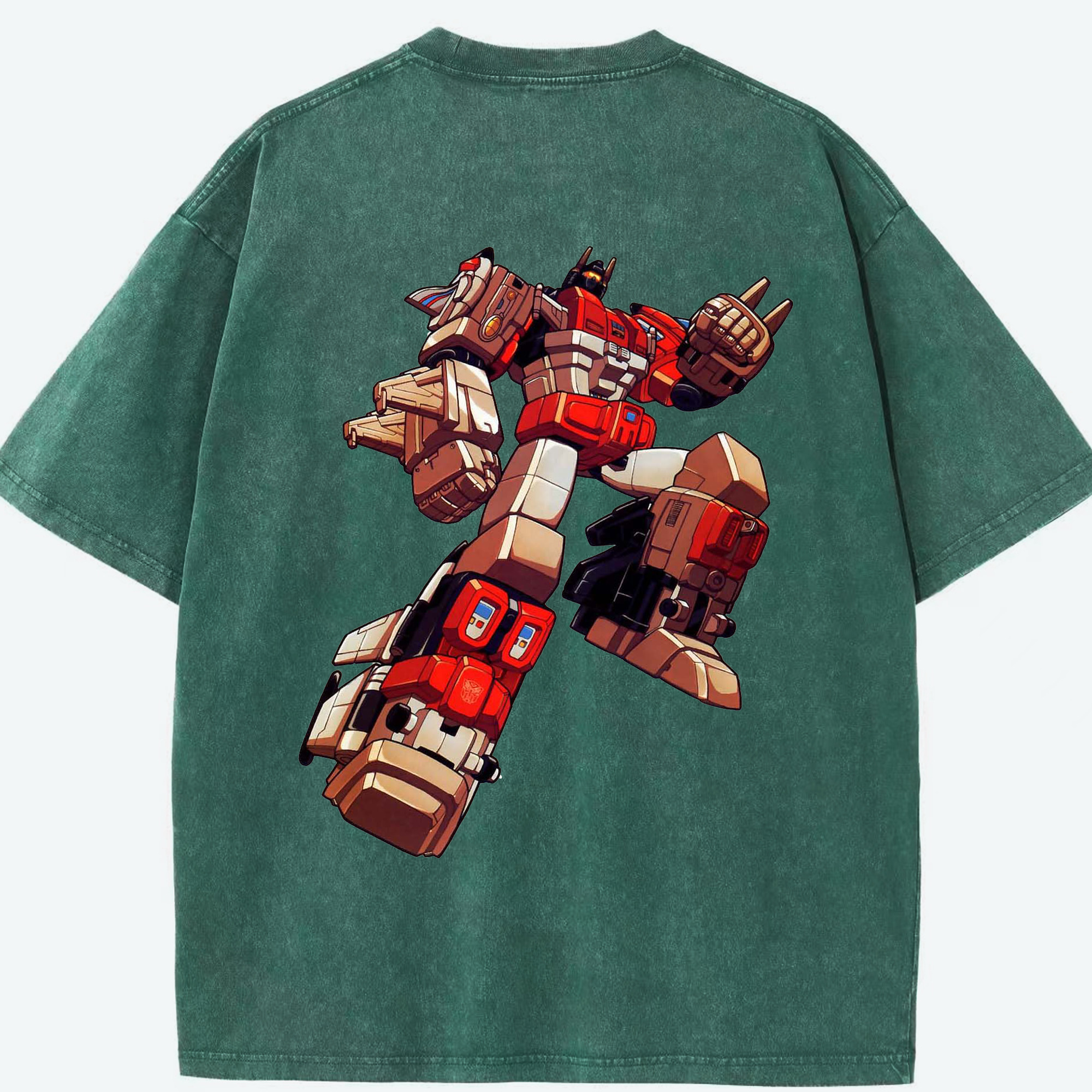 （画像用）  綿100% ヴィンテージ風 半袖Tシャツ（背面プリント）
